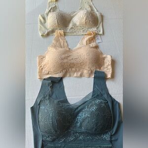 Women Sports Bras Sexy Lace Workout Bra Women Bra Set of 3